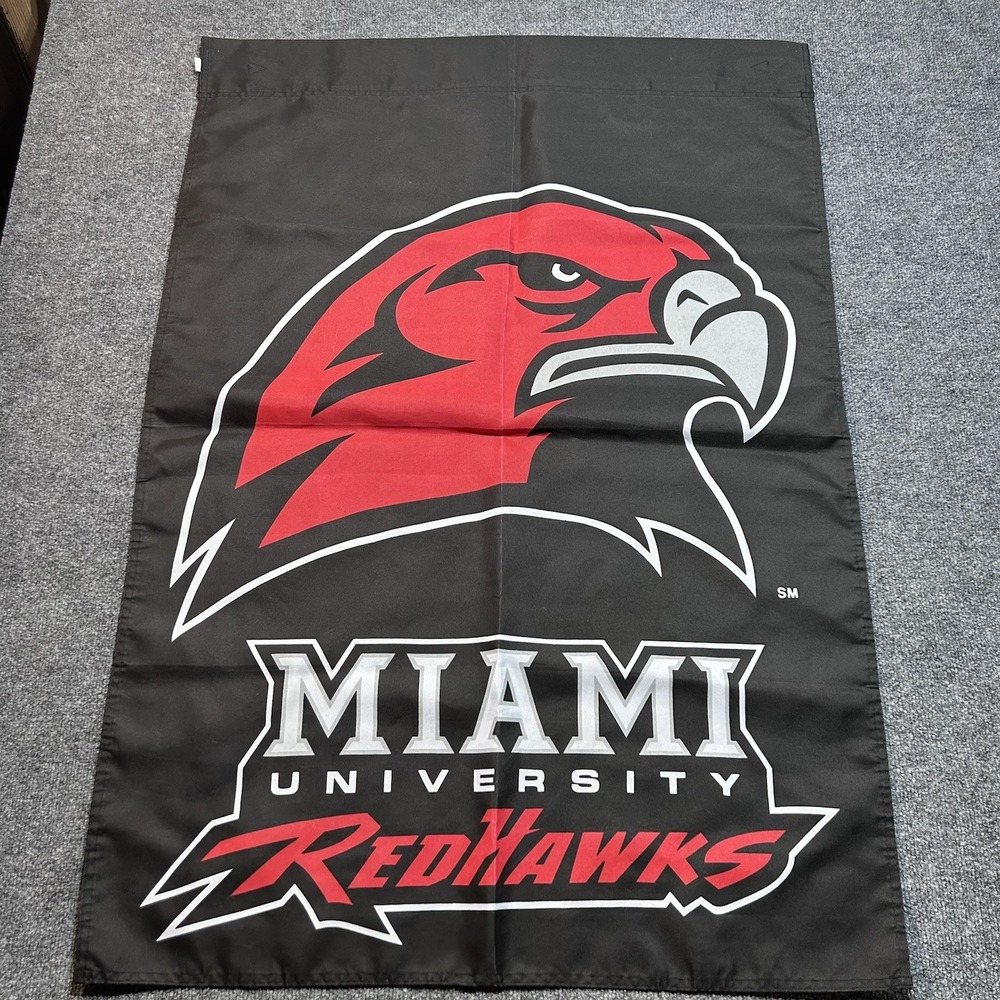 Miami University RedHawks NCAA Football Flag Double Side Print